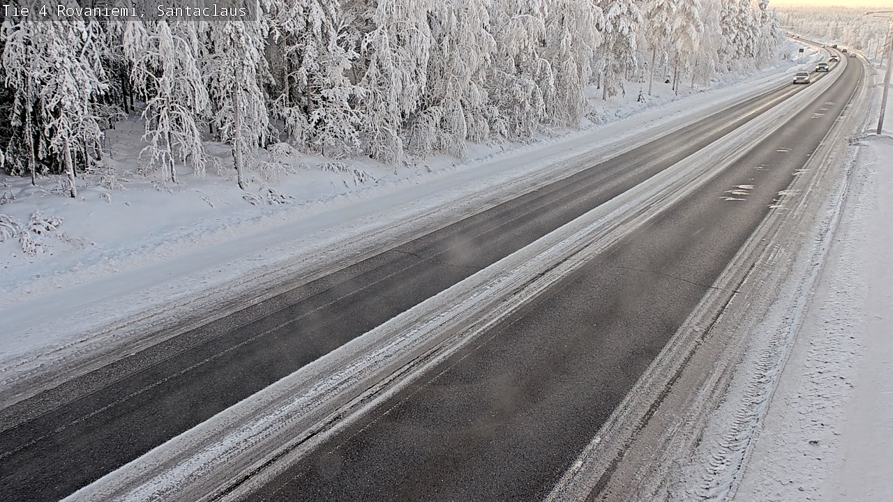 Weather Camera Image Väg 4 Rovaniemi, Santa Claus, Rovaniemi, Lappi