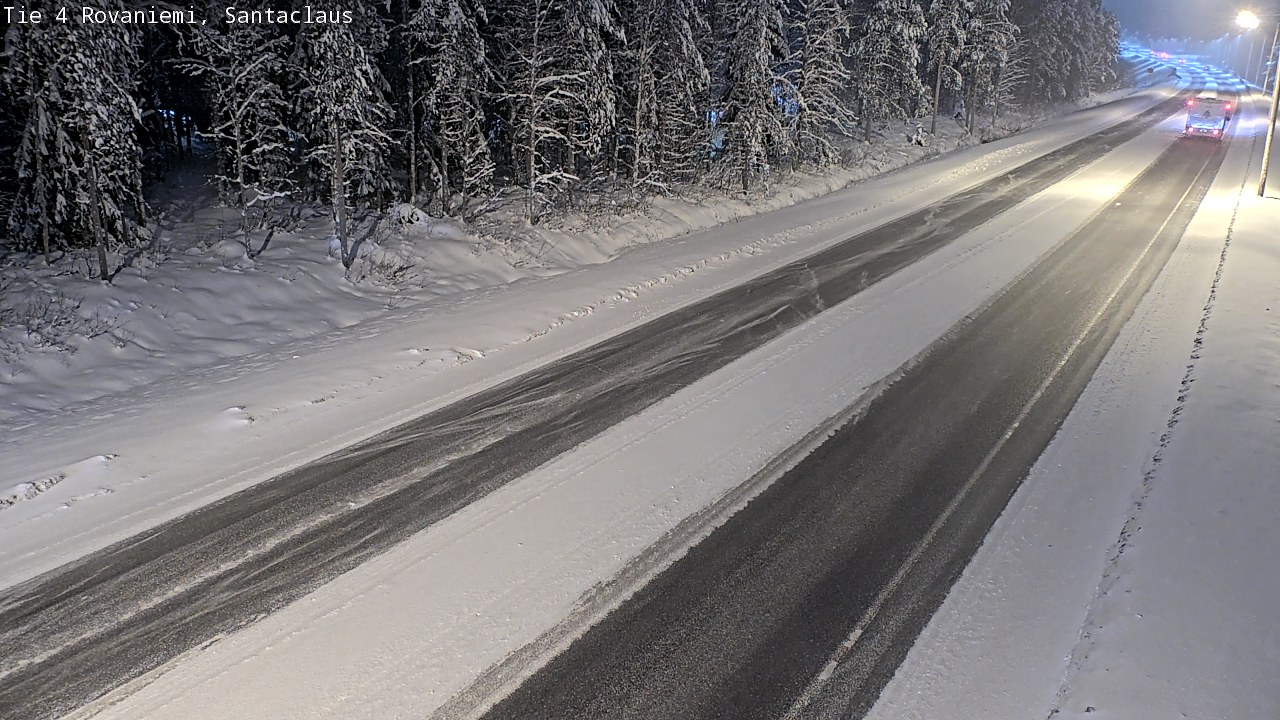 Weather Camera Image Väg 4 Rovaniemi, Santa Claus, Rovaniemi, Lappi