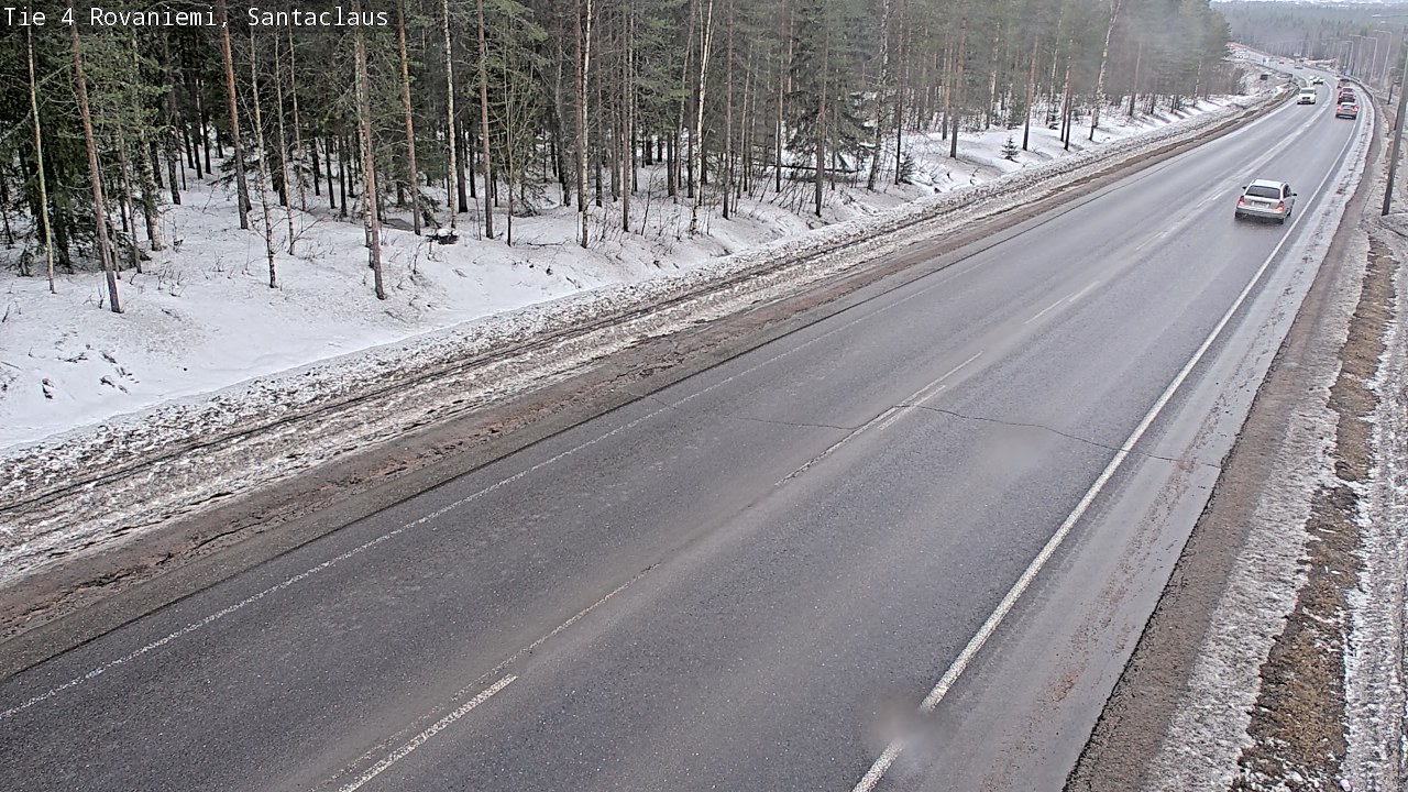 Weather Camera Image Väg 4 Rovaniemi, Santa Claus, Rovaniemi, Lappi