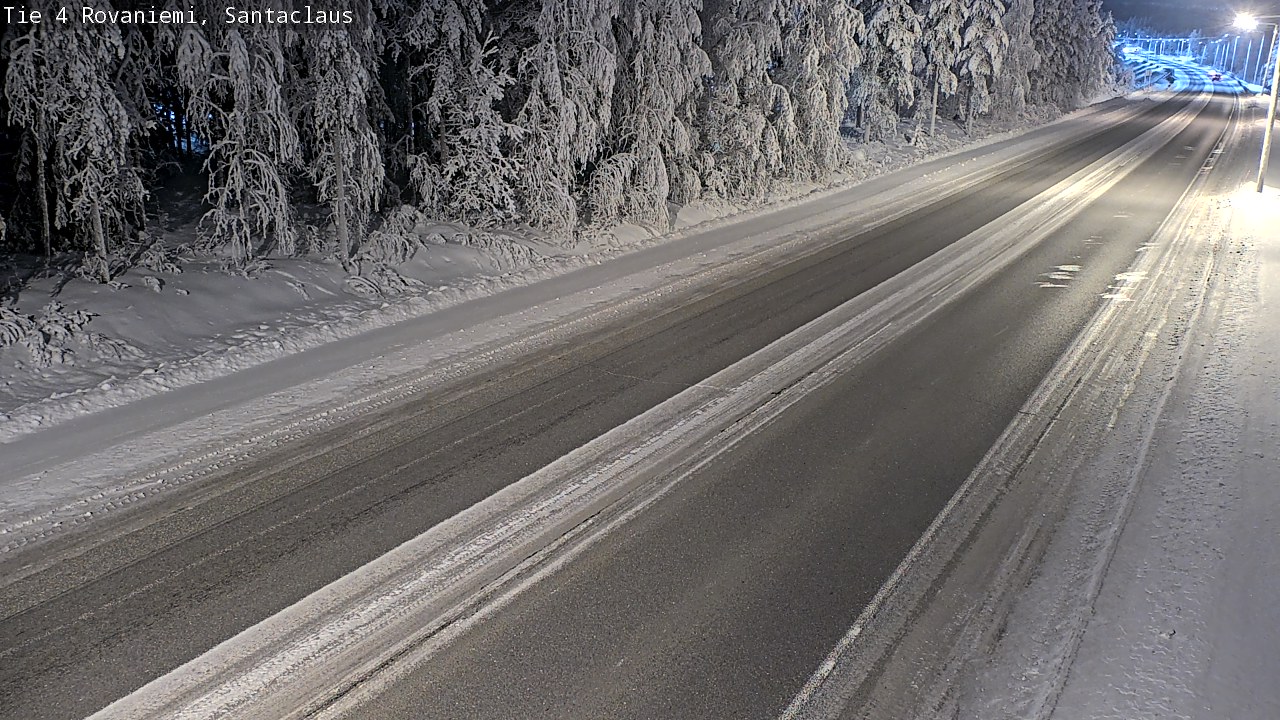 Weather Camera Image Road 4, Rovaniemi, Santa Claus, Rovaniemi, Lappi