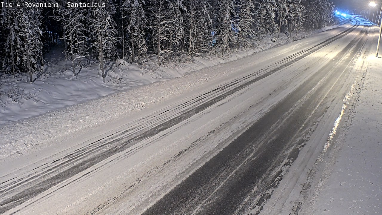 Weather Camera Image Väg 4 Rovaniemi, Santa Claus, Rovaniemi, Lappi