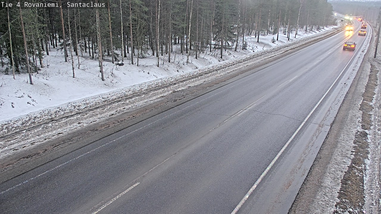 Weather Camera Image Väg 4 Rovaniemi, Santa Claus, Rovaniemi, Lappi