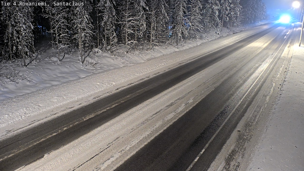 Weather Camera Image Väg 4 Rovaniemi, Santa Claus, Rovaniemi, Lappi