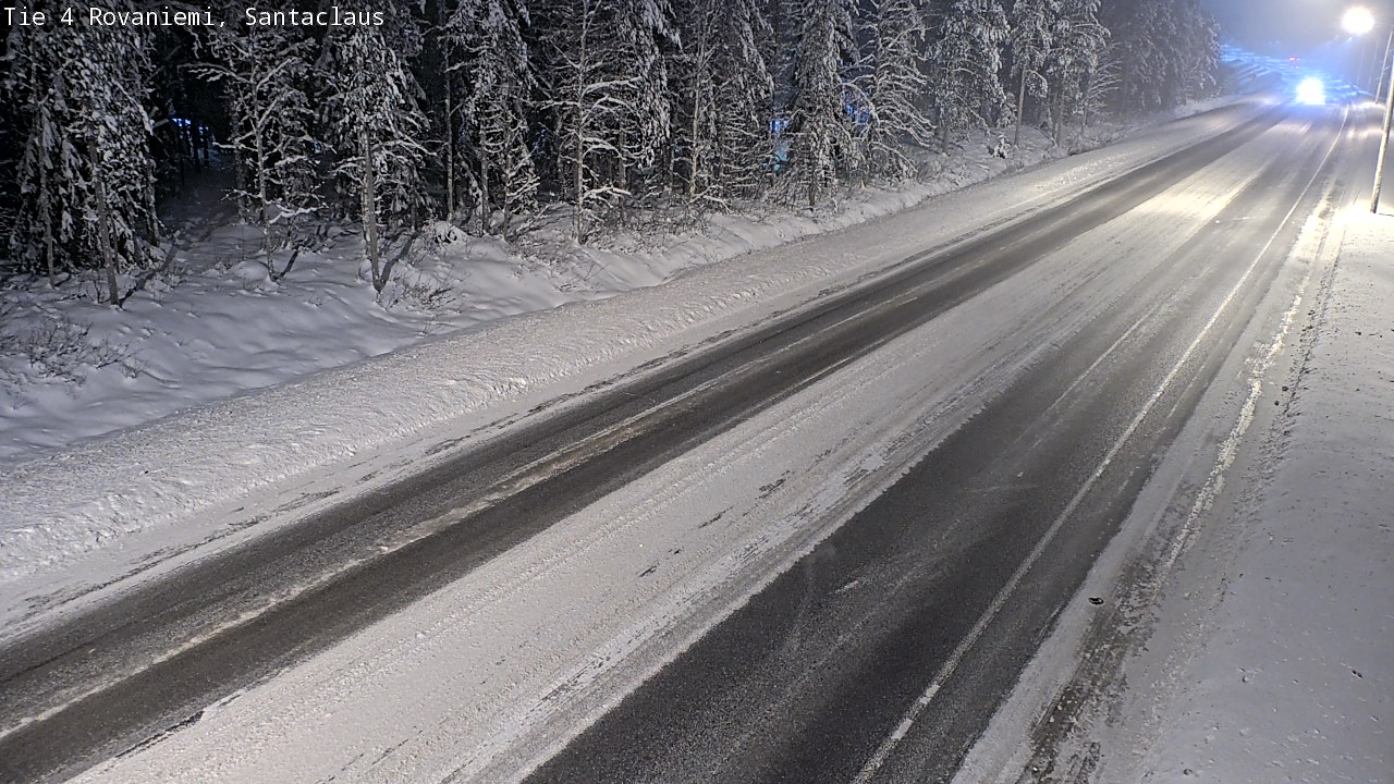 Weather Camera Image Väg 4 Rovaniemi, Santa Claus, Rovaniemi, Lappi