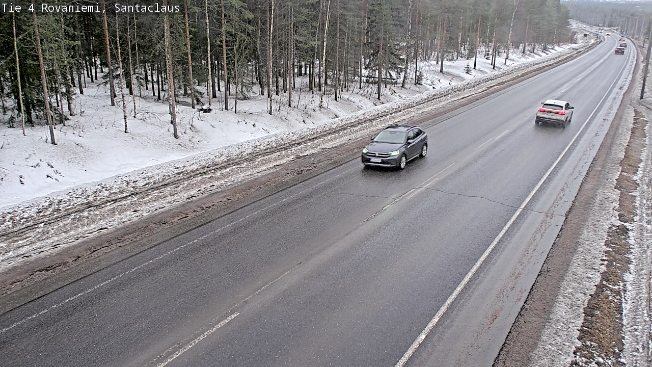 Weather Camera Image Väg 4 Rovaniemi, Santa Claus, Rovaniemi, Lappi
