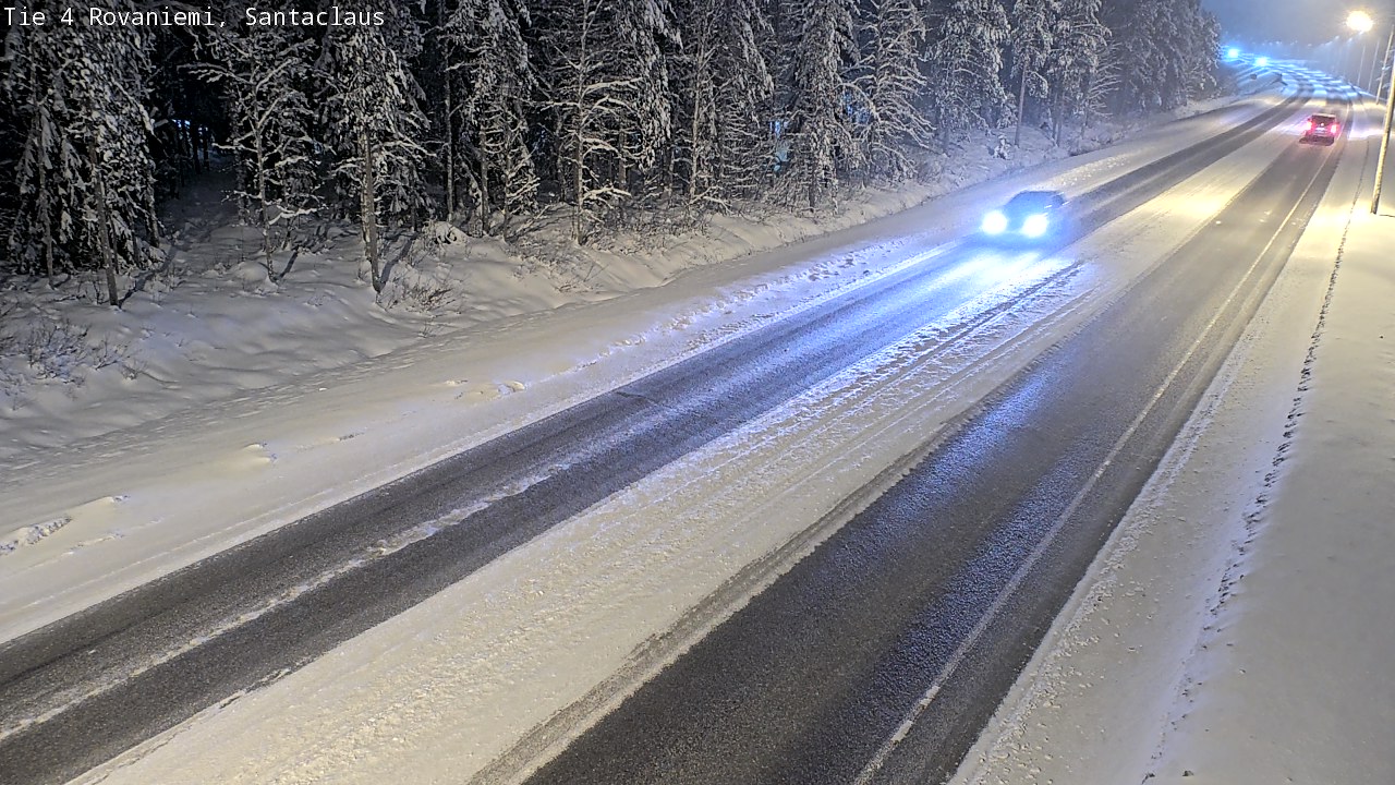 Weather Camera Image Väg 4 Rovaniemi, Santa Claus, Rovaniemi, Lappi