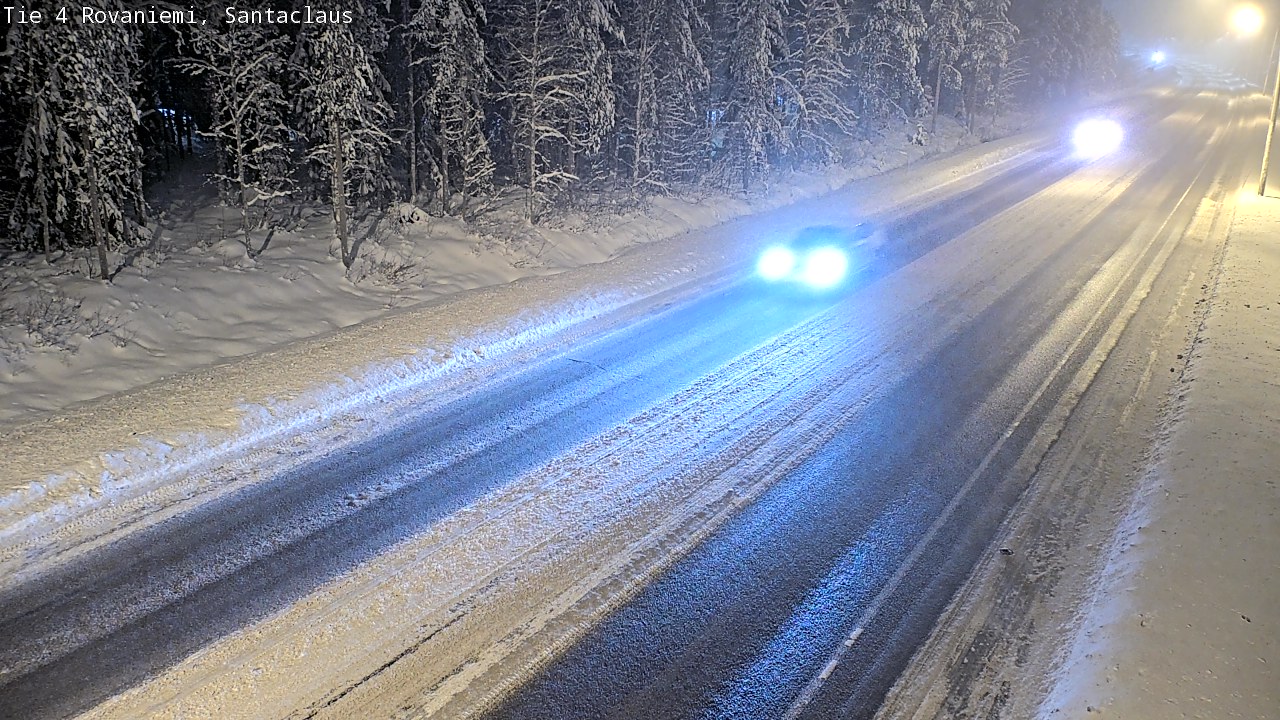 Weather Camera Image Väg 4 Rovaniemi, Santa Claus, Rovaniemi, Lappi