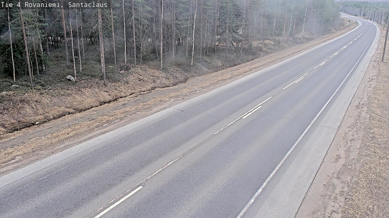 Weather Camera Image Road 4, Rovaniemi, Santa Claus, Rovaniemi, Lappi