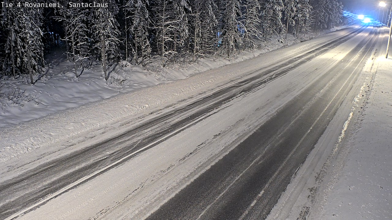 Weather Camera Image Väg 4 Rovaniemi, Santa Claus, Rovaniemi, Lappi