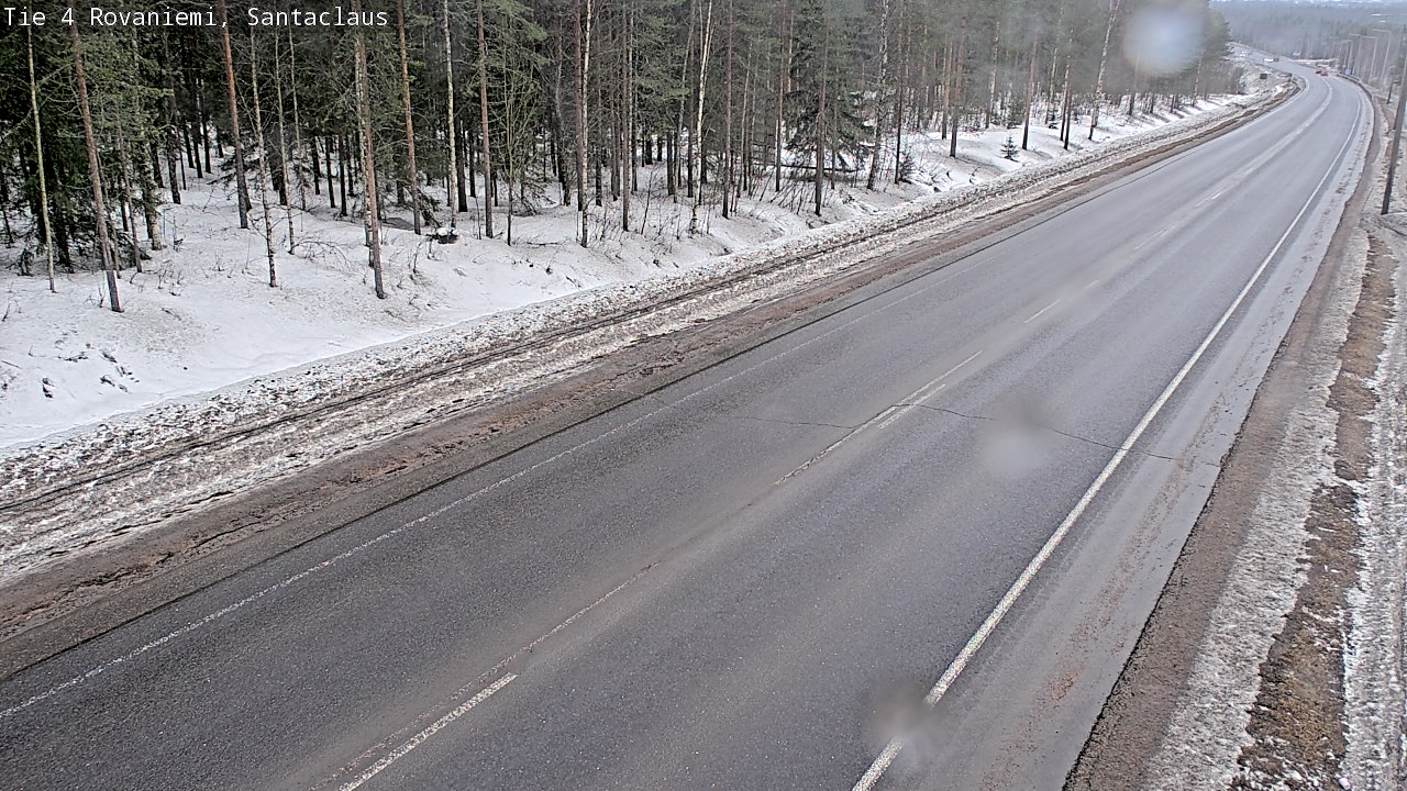 Weather Camera Image Väg 4 Rovaniemi, Santa Claus, Rovaniemi, Lappi