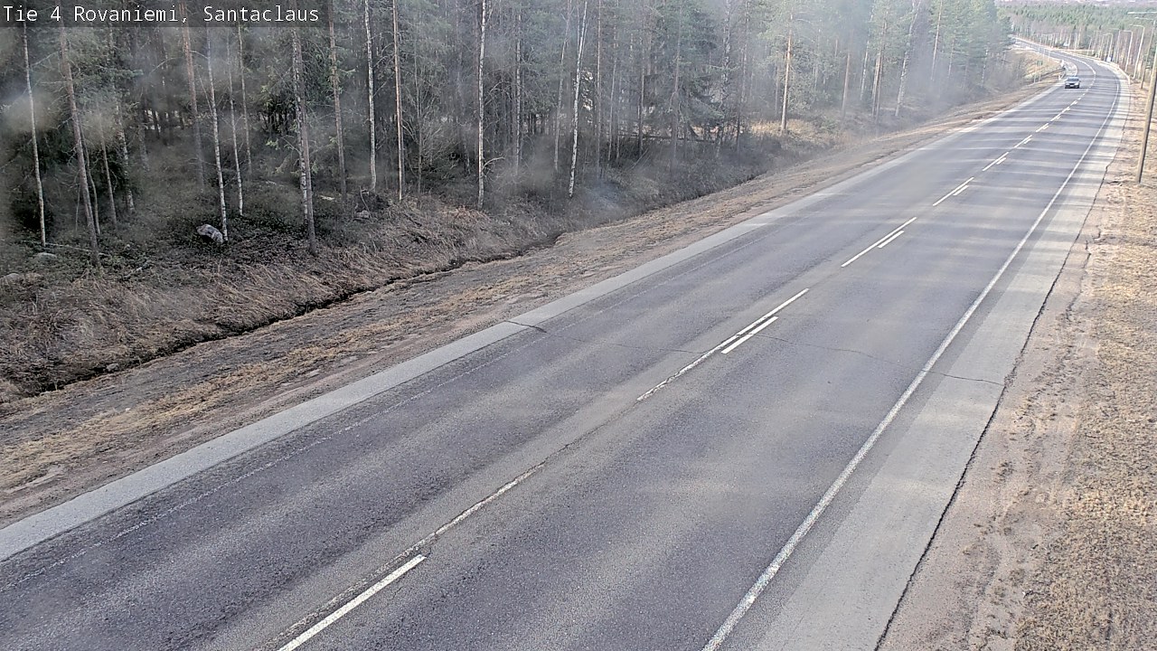 Weather Camera Image Väg 4 Rovaniemi, Santa Claus, Rovaniemi, Lappi