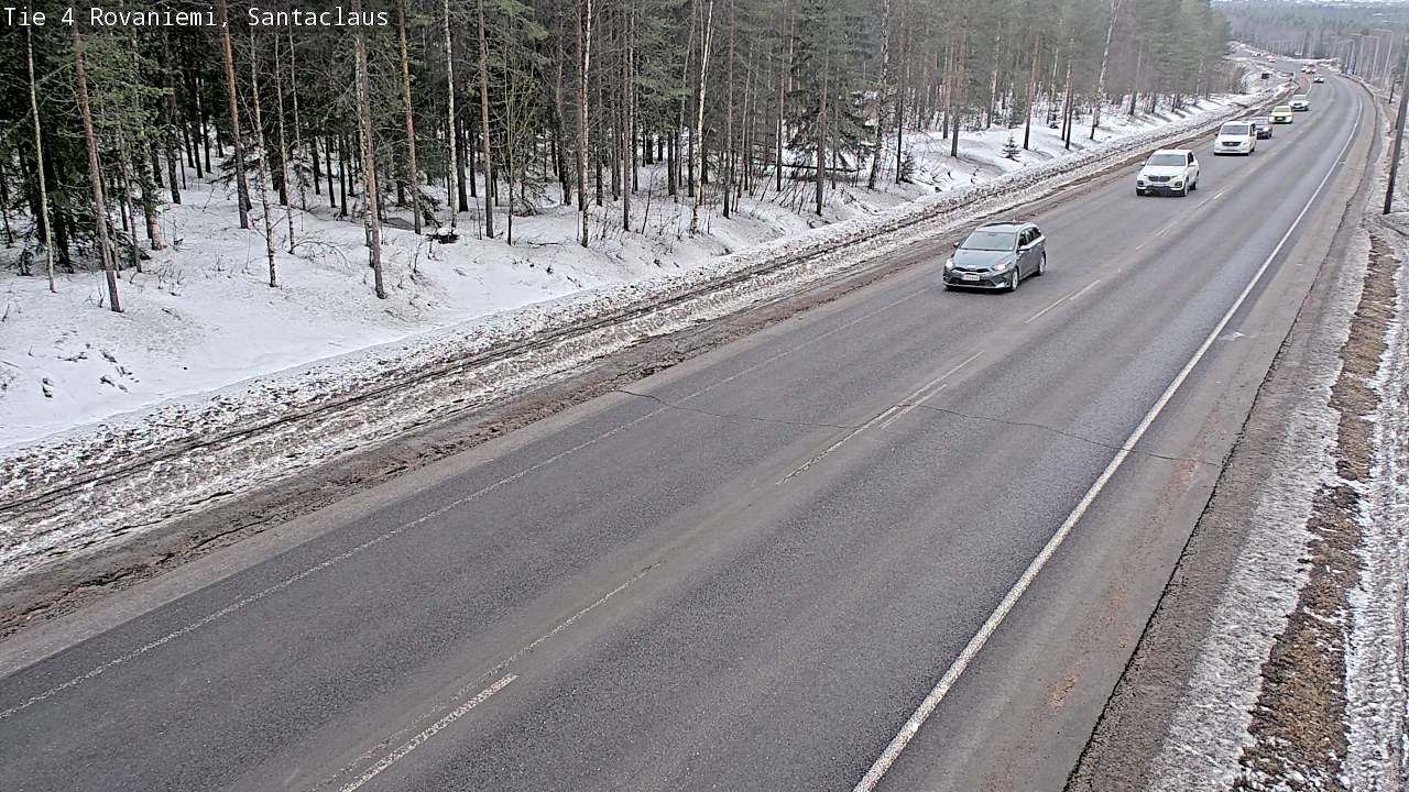 Weather Camera Image Road 4, Rovaniemi, Santa Claus, Rovaniemi, Lappi