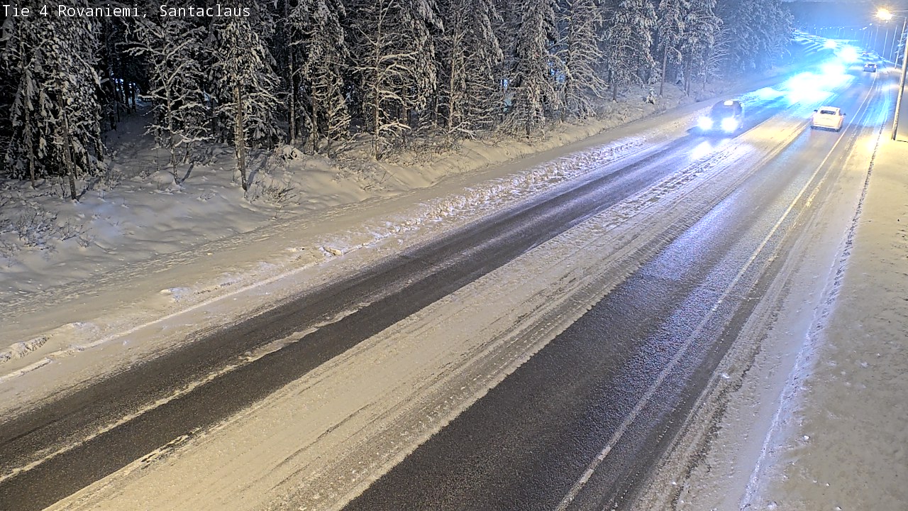 Weather Camera Image Väg 4 Rovaniemi, Santa Claus, Rovaniemi, Lappi