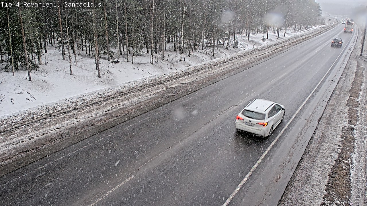 Weather Camera Image Väg 4 Rovaniemi, Santa Claus, Rovaniemi, Lappi