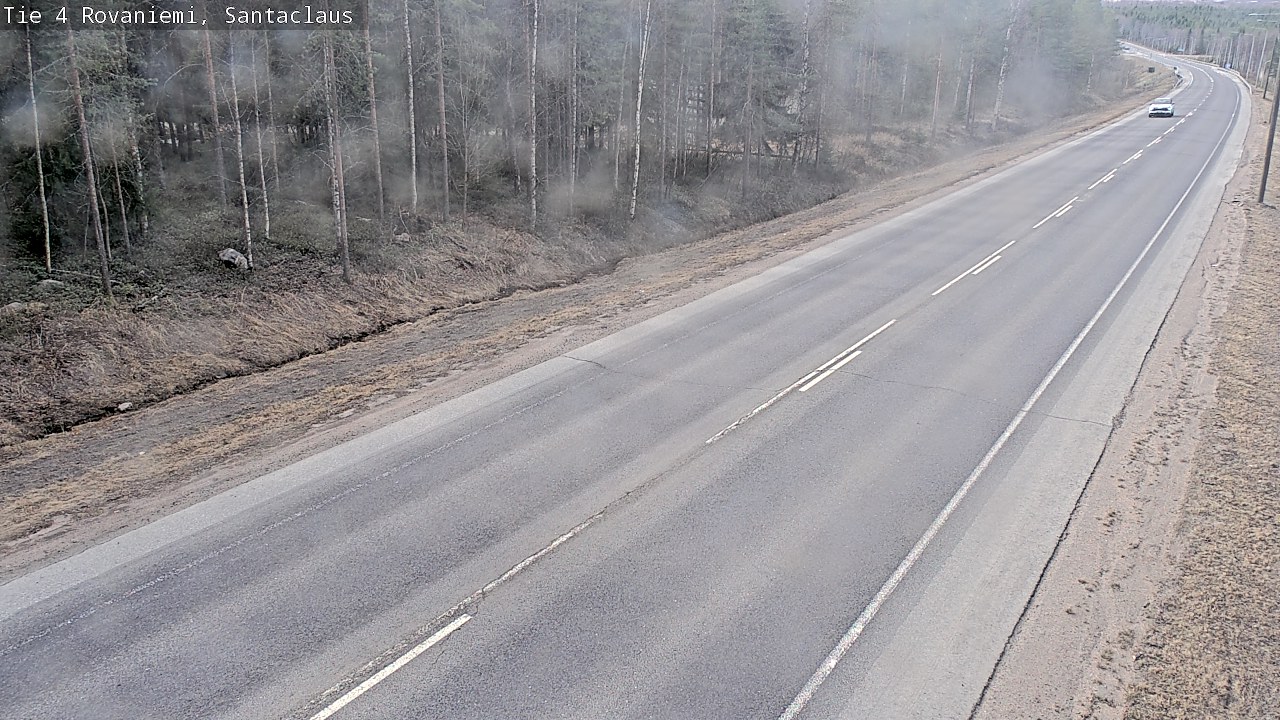 Weather Camera Image Väg 4 Rovaniemi, Santa Claus, Rovaniemi, Lappi