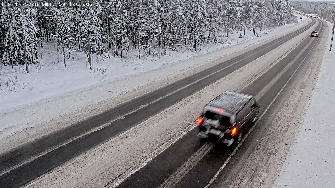 Weather Camera Image Väg 4 Rovaniemi, Santa Claus, Rovaniemi, Lappi