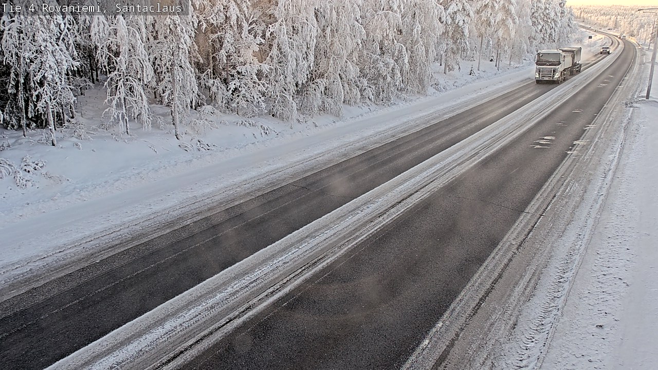 Weather Camera Image Väg 4 Rovaniemi, Santa Claus, Rovaniemi, Lappi