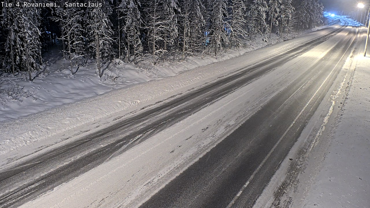 Weather Camera Image Väg 4 Rovaniemi, Santa Claus, Rovaniemi, Lappi
