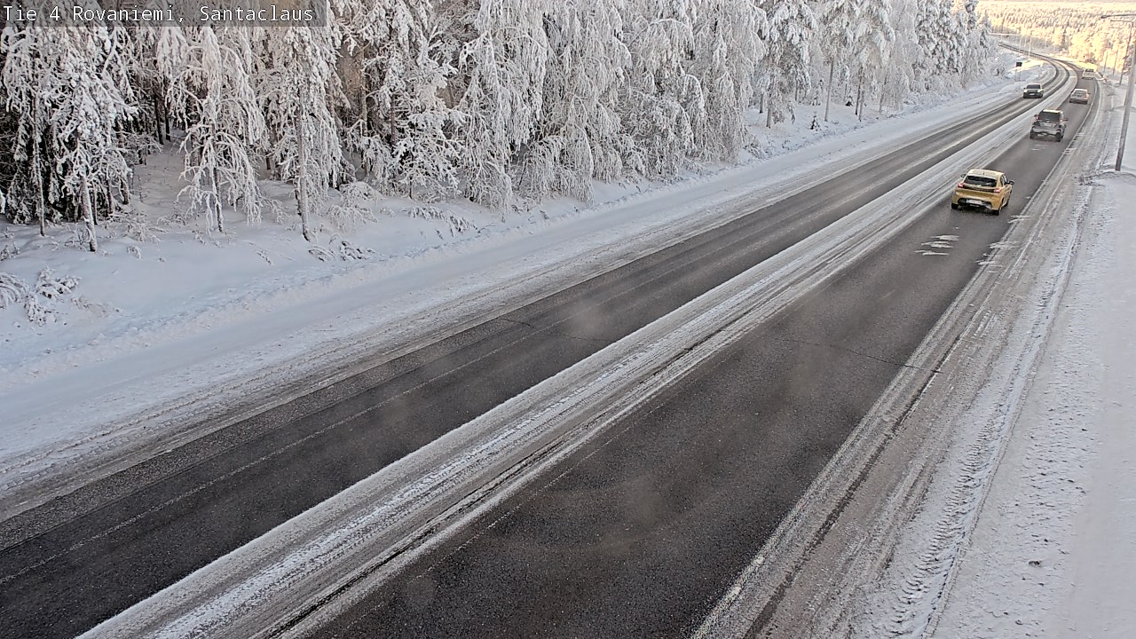 Weather Camera Image Väg 4 Rovaniemi, Santa Claus, Rovaniemi, Lappi