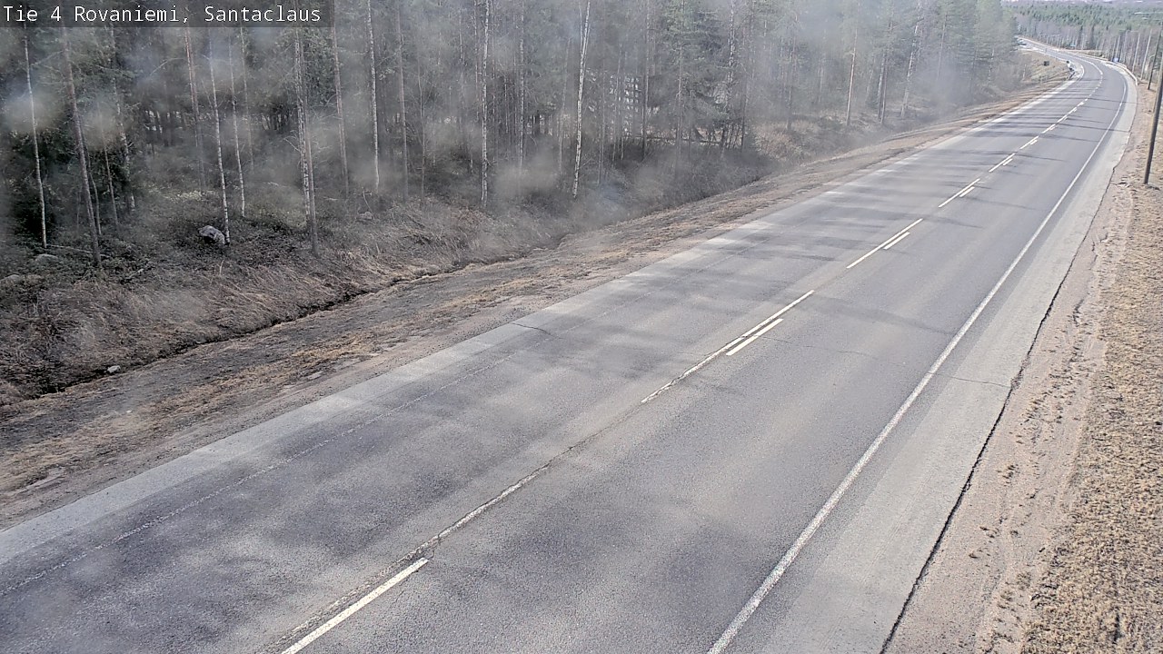 Weather Camera Image Väg 4 Rovaniemi, Santa Claus, Rovaniemi, Lappi