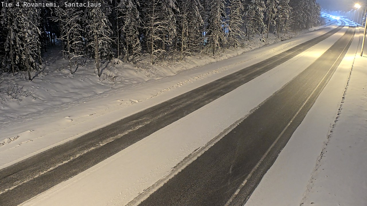 Weather Camera Image Väg 4 Rovaniemi, Santa Claus, Rovaniemi, Lappi