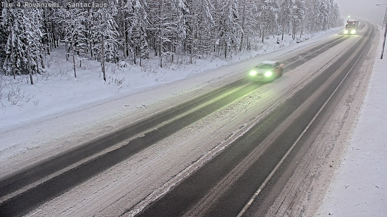 Weather Camera Image Väg 4 Rovaniemi, Santa Claus, Rovaniemi, Lappi