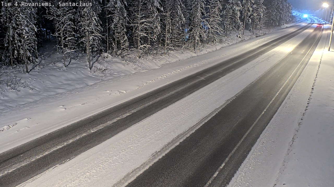 Weather Camera Image Väg 4 Rovaniemi, Santa Claus, Rovaniemi, Lappi