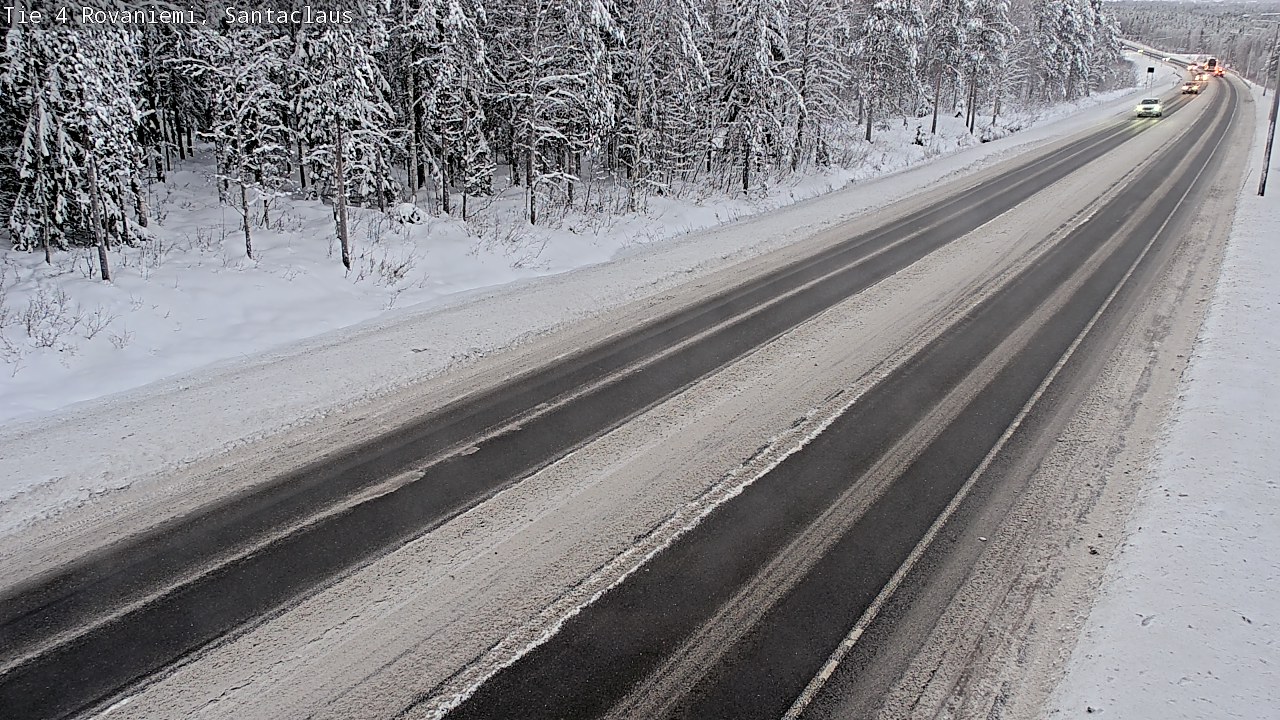 Weather Camera Image Väg 4 Rovaniemi, Santa Claus, Rovaniemi, Lappi
