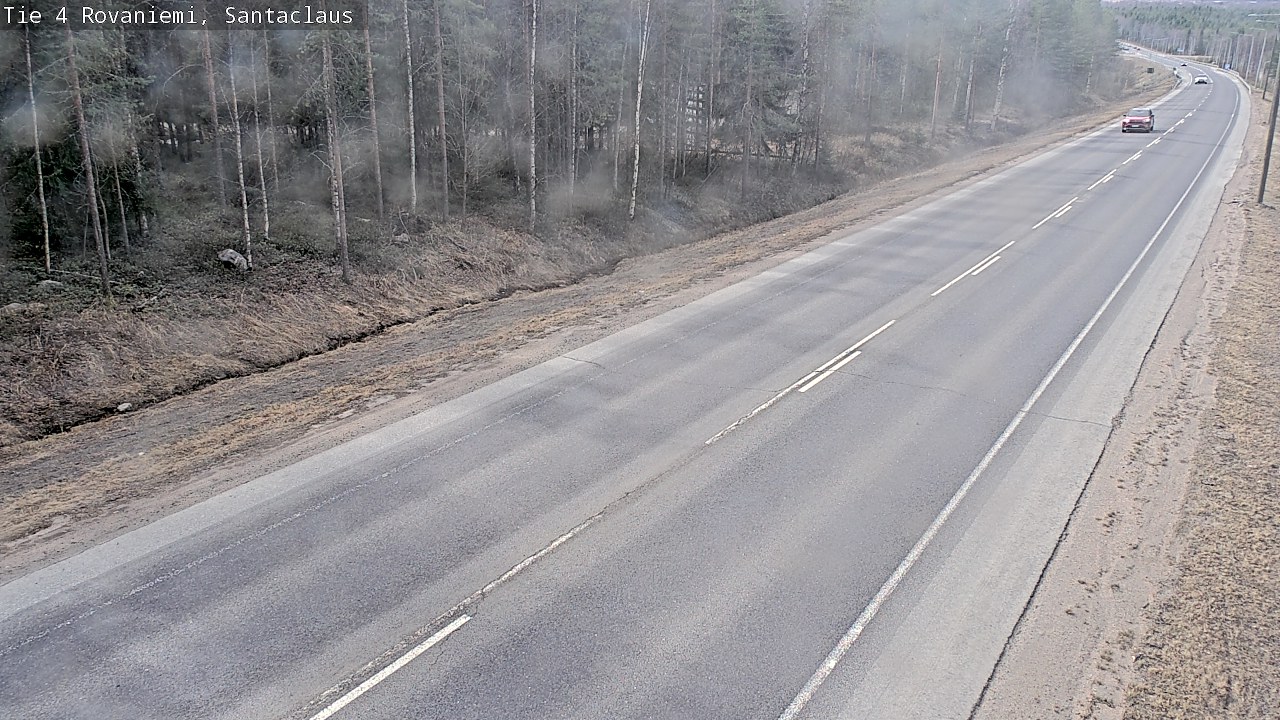 Weather Camera Image Väg 4 Rovaniemi, Santa Claus, Rovaniemi, Lappi