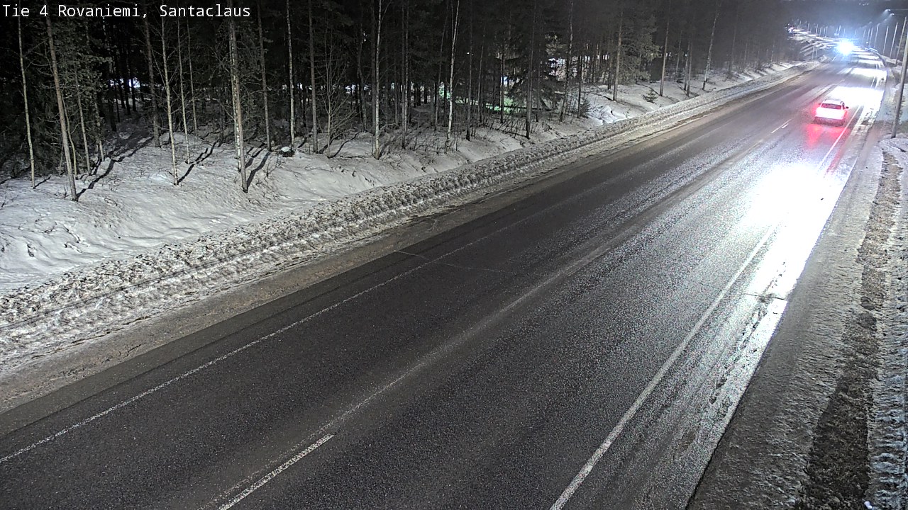 Weather Camera Image Väg 4 Rovaniemi, Santa Claus, Rovaniemi, Lappi