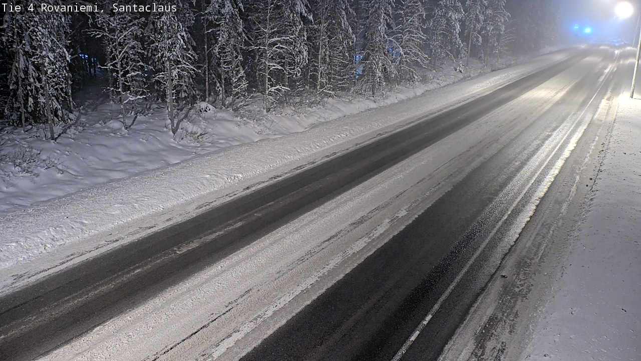 Weather Camera Image Väg 4 Rovaniemi, Santa Claus, Rovaniemi, Lappi