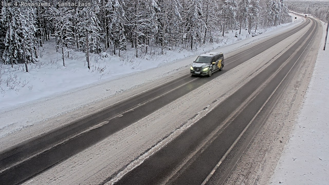 Weather Camera Image Väg 4 Rovaniemi, Santa Claus, Rovaniemi, Lappi