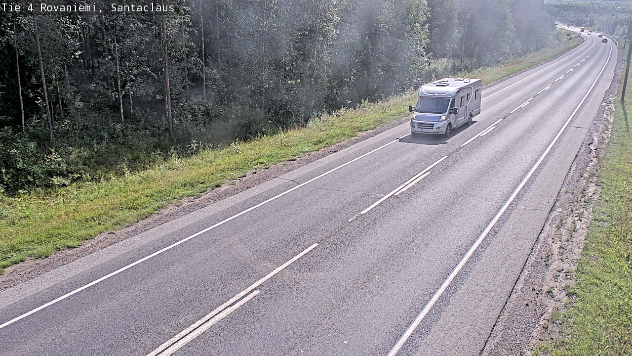 Weather Camera Image Väg 4 Rovaniemi, Santa Claus, Rovaniemi, Lappi