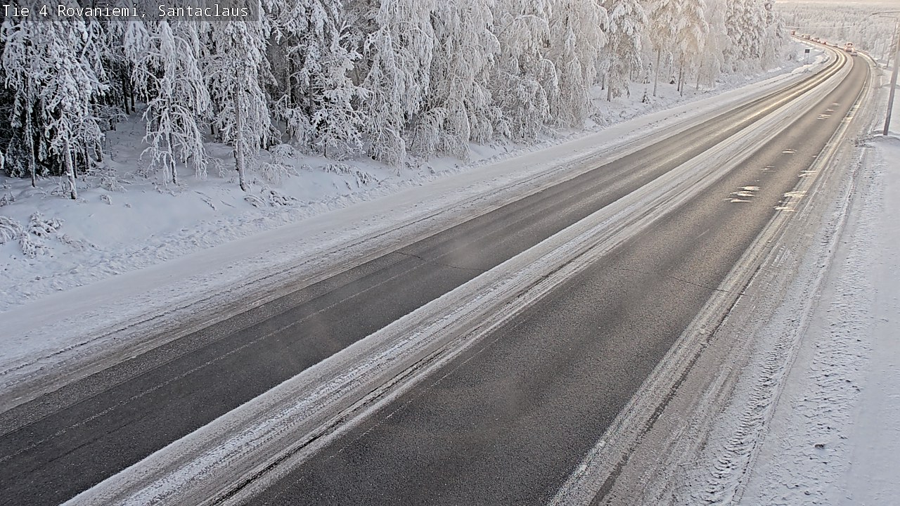 Weather Camera Image Väg 4 Rovaniemi, Santa Claus, Rovaniemi, Lappi
