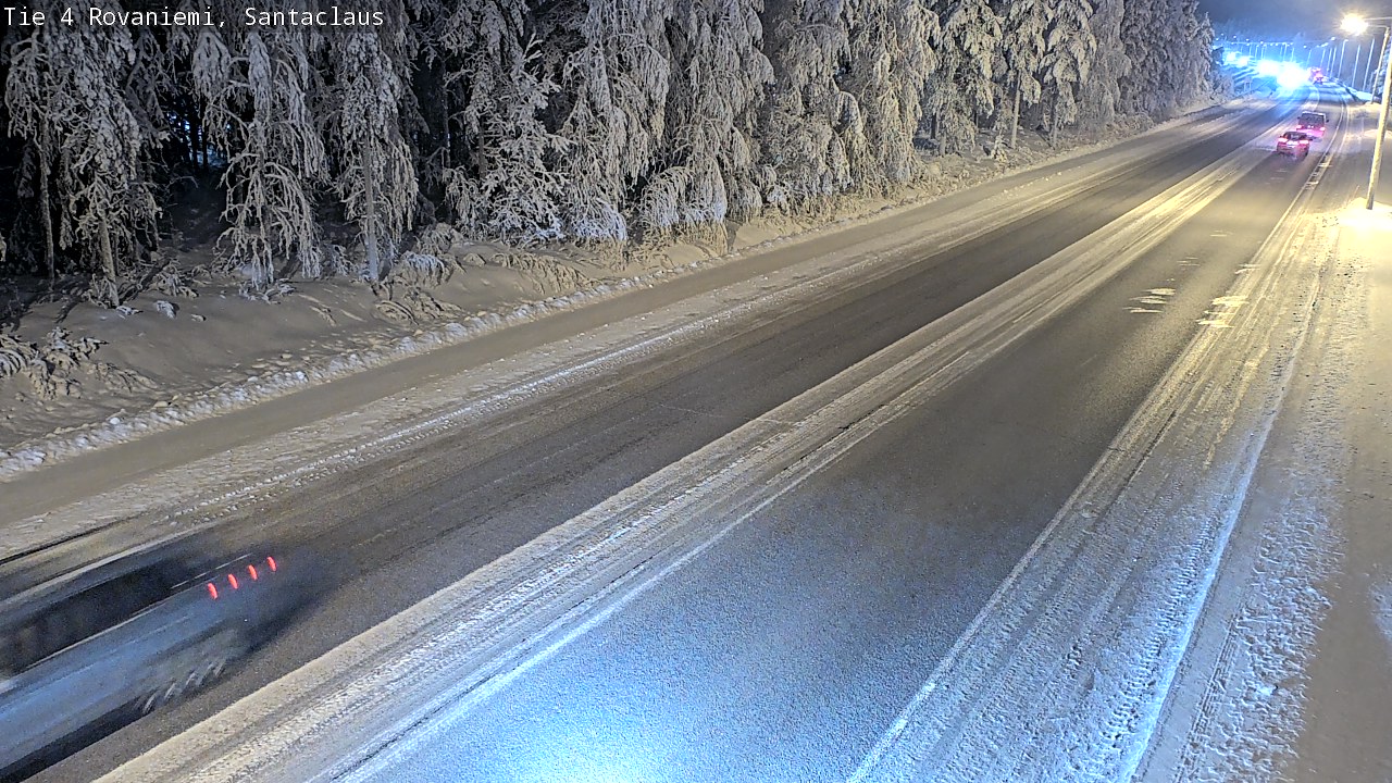 Weather Camera Image Väg 4 Rovaniemi, Santa Claus, Rovaniemi, Lappi