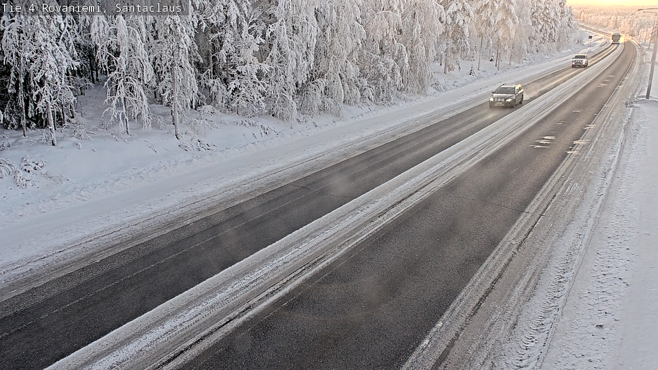 Weather Camera Image Väg 4 Rovaniemi, Santa Claus, Rovaniemi, Lappi