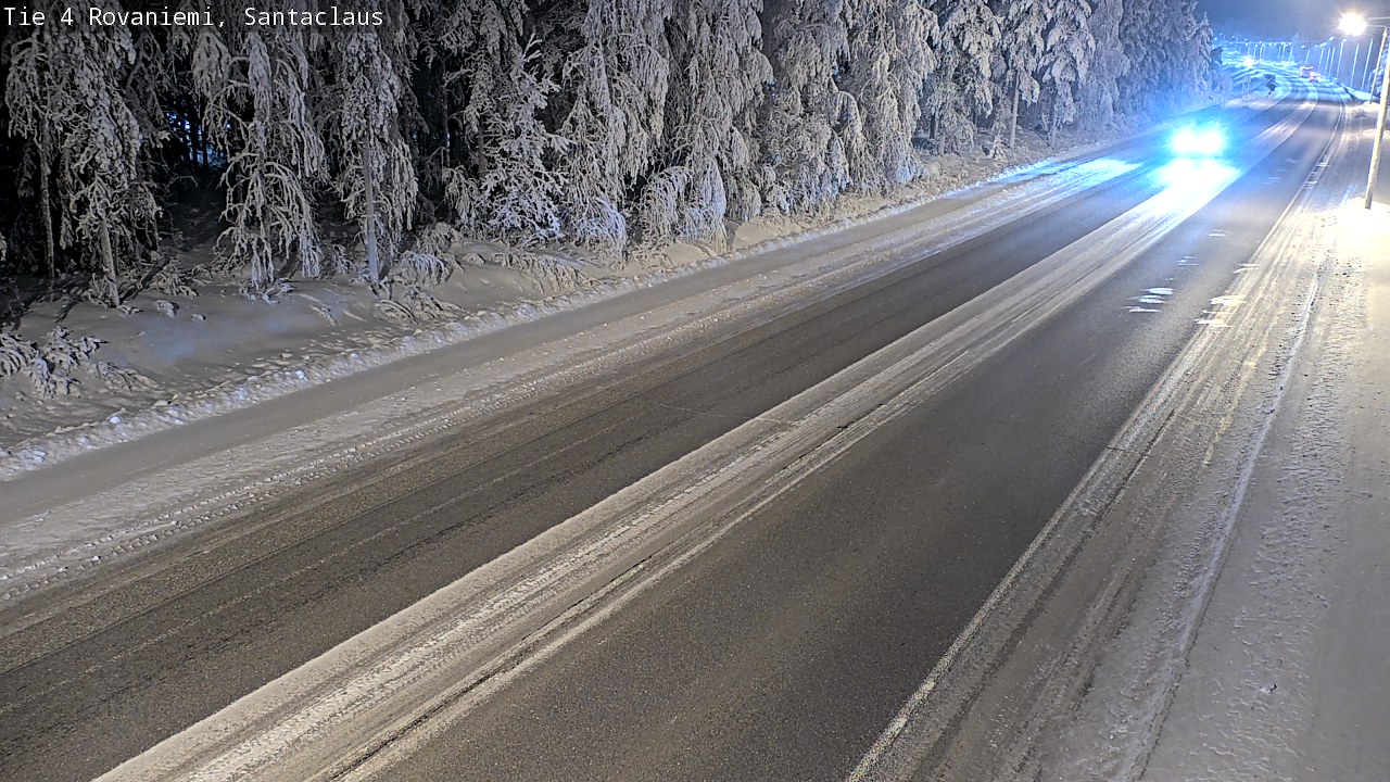 Weather Camera Image Väg 4 Rovaniemi, Santa Claus, Rovaniemi, Lappi