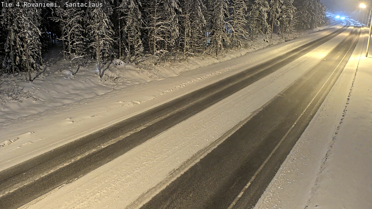 Weather Camera Image Väg 4 Rovaniemi, Santa Claus, Rovaniemi, Lappi