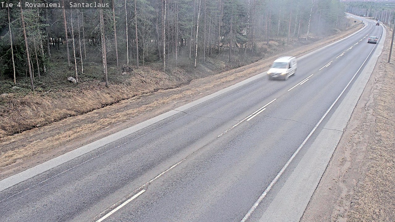 Weather Camera Image Väg 4 Rovaniemi, Santa Claus, Rovaniemi, Lappi