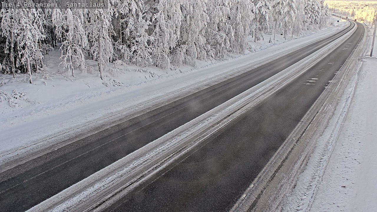 Weather Camera Image Väg 4 Rovaniemi, Santa Claus, Rovaniemi, Lappi