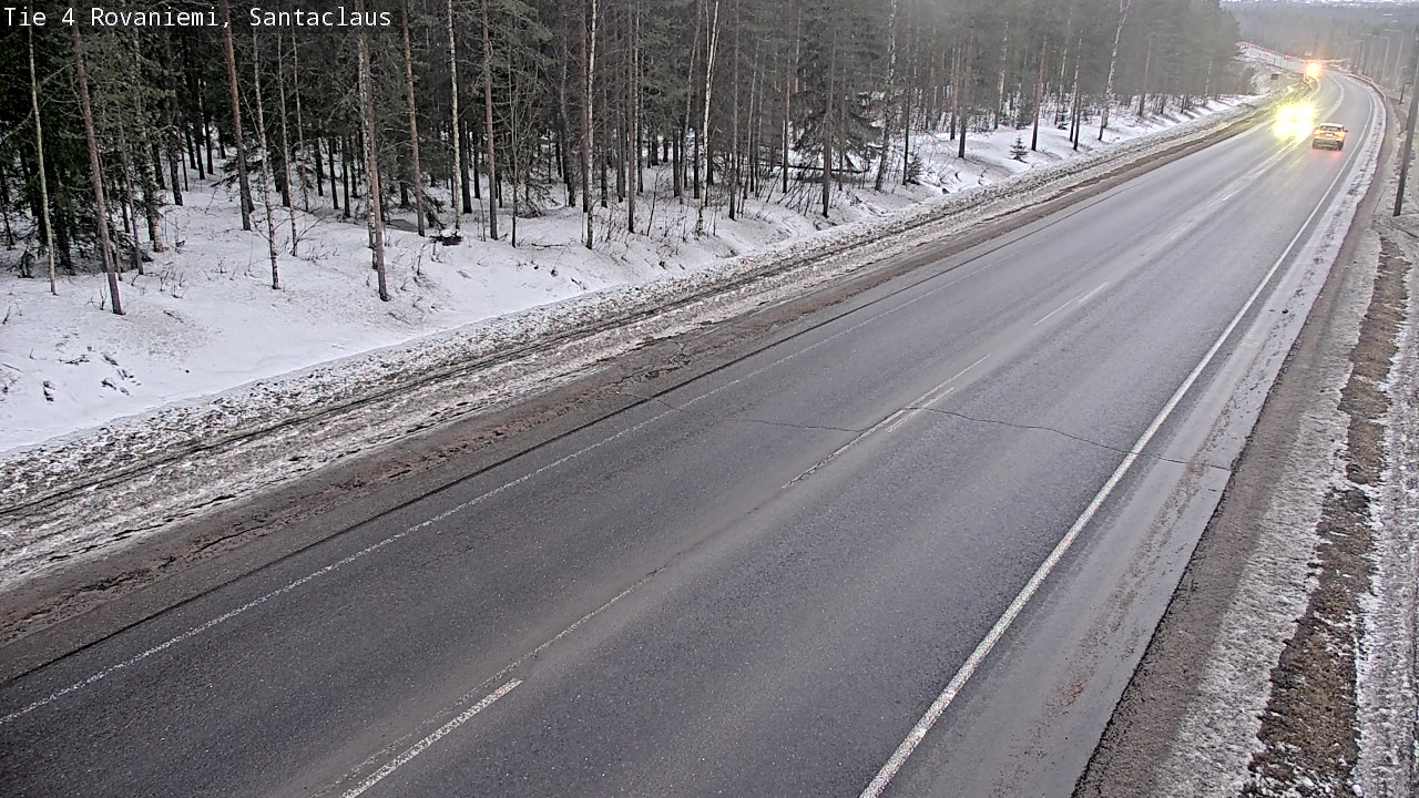 Weather Camera Image Väg 4 Rovaniemi, Santa Claus, Rovaniemi, Lappi