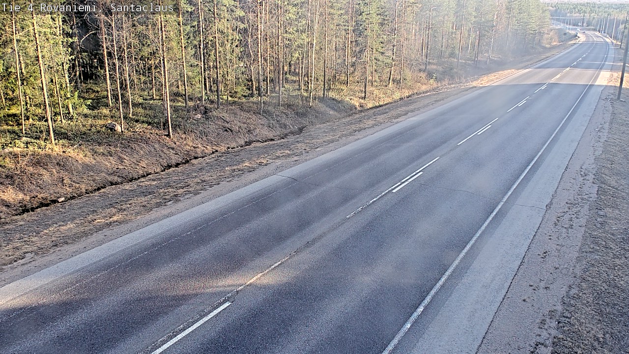 Weather Camera Image Väg 4 Rovaniemi, Santa Claus, Rovaniemi, Lappi
