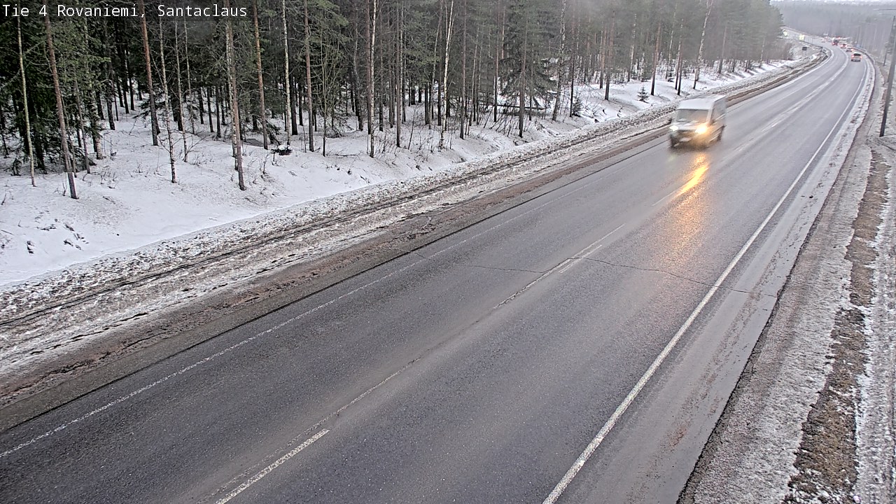 Weather Camera Image Väg 4 Rovaniemi, Santa Claus, Rovaniemi, Lappi
