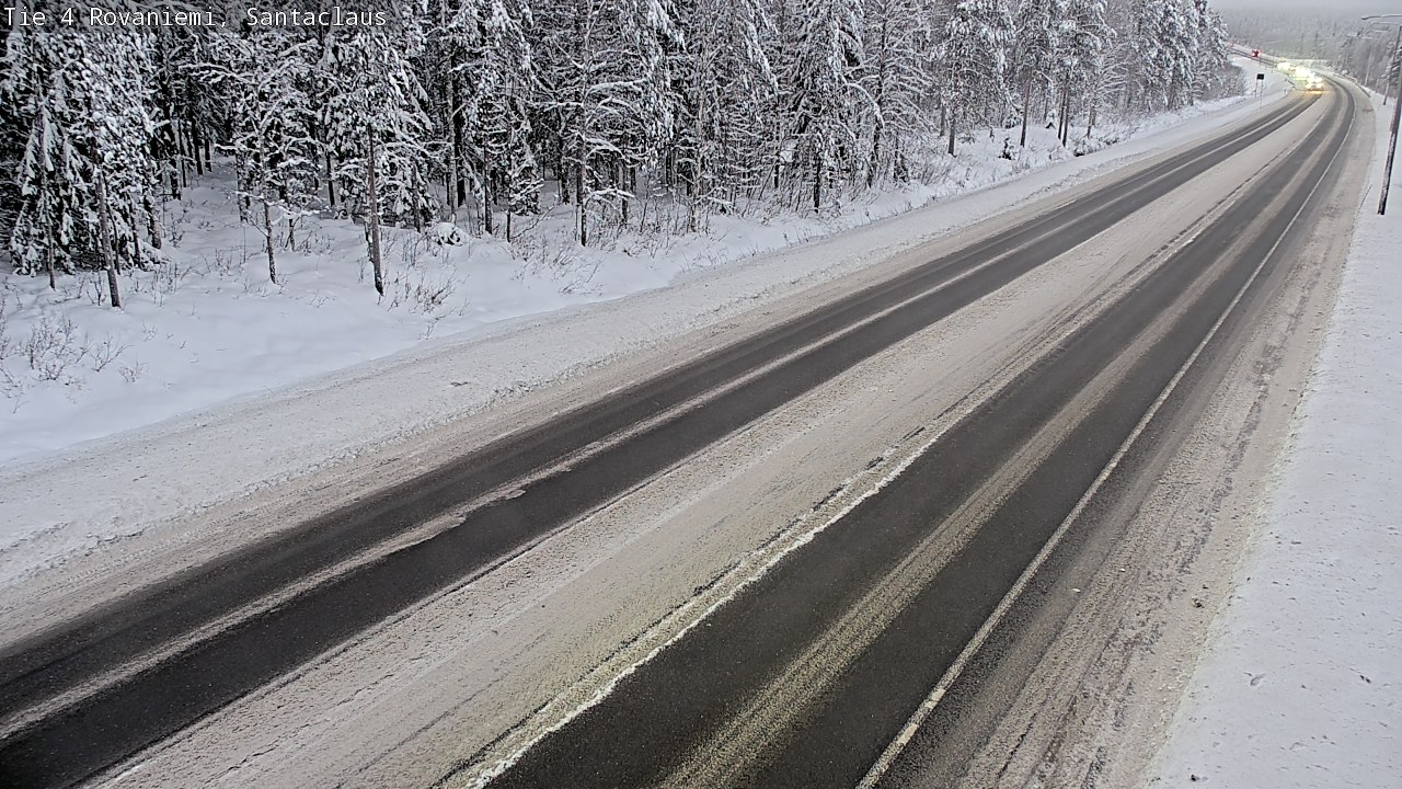 Weather Camera Image Väg 4 Rovaniemi, Santa Claus, Rovaniemi, Lappi