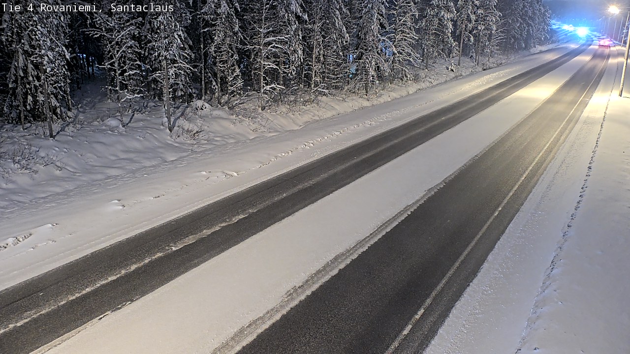 Weather Camera Image Väg 4 Rovaniemi, Santa Claus, Rovaniemi, Lappi