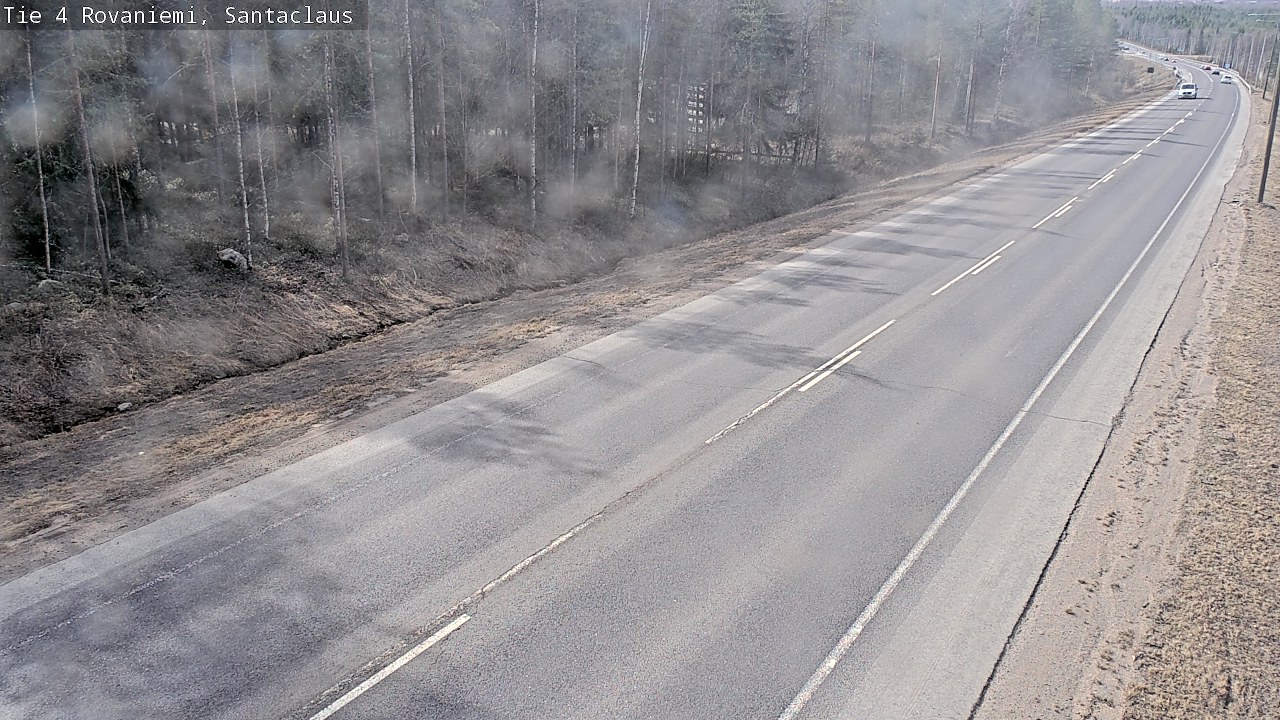 Weather Camera Image Väg 4 Rovaniemi, Santa Claus, Rovaniemi, Lappi