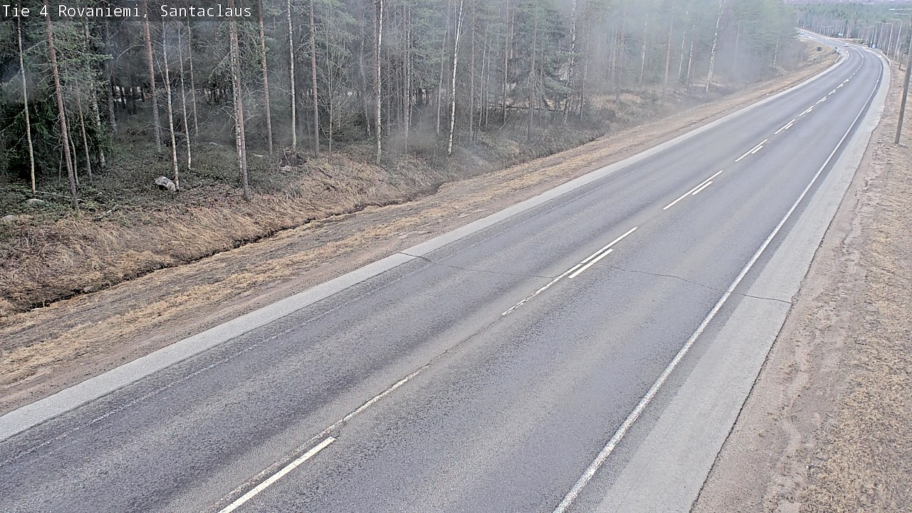 Weather Camera Image Väg 4 Rovaniemi, Santa Claus, Rovaniemi, Lappi