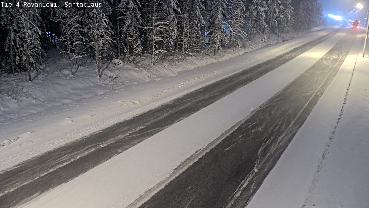 Weather Camera Image Väg 4 Rovaniemi, Santa Claus, Rovaniemi, Lappi