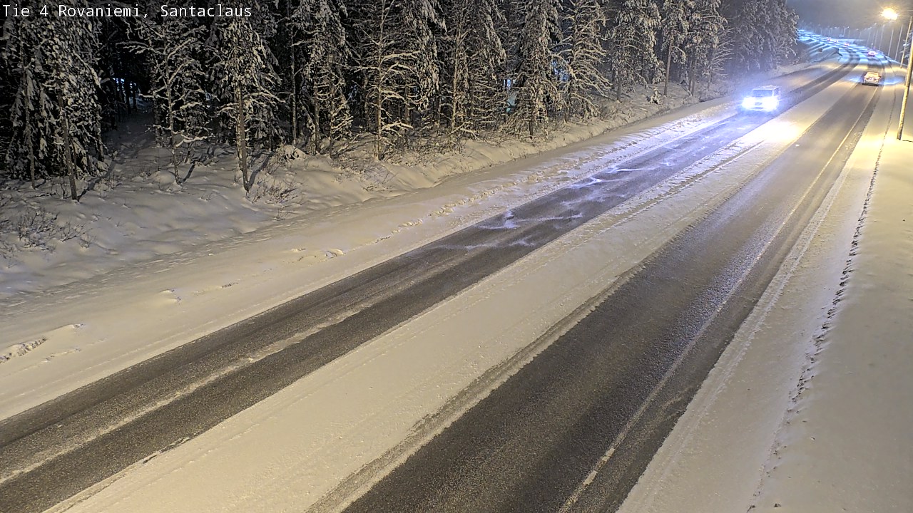 Weather Camera Image Väg 4 Rovaniemi, Santa Claus, Rovaniemi, Lappi