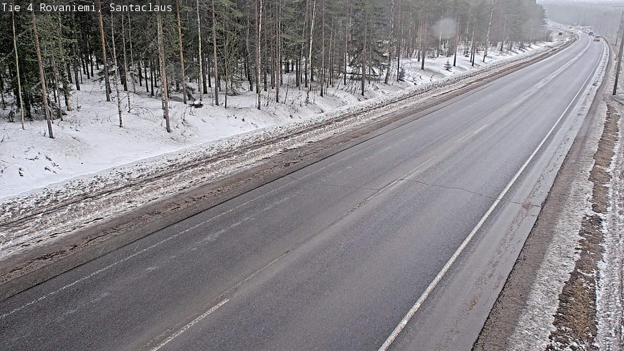 Weather Camera Image Road 4, Rovaniemi, Santa Claus, Rovaniemi, Lappi